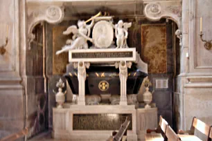 Tomb of Dona Maria I of Portugal in the Estrela Basilica in Lisbon