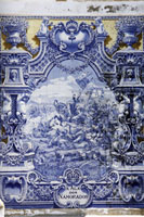 Azulejo panel at the Carlos Lopes pavilion in the Edward VII park