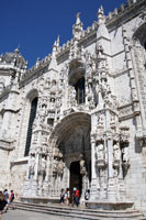 South portal of the Jeronimos church in Belem