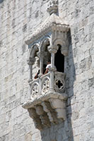 One of the balconies of the Belem Tower in Lisbon