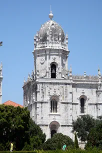 Bell tower of the Hieronymites Monastery in Belem, Lisbon