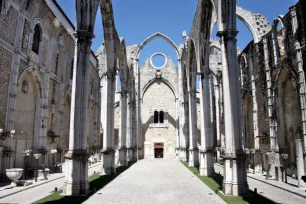 The former central nave of the Carmo Church in Lisbon
