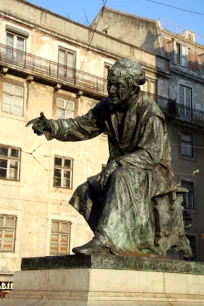 Statue of Antonio Ribeiro, Chiado Square, Lisbon