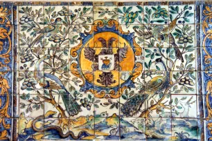 Azulejo in the Azulejo museum in Lisbon
