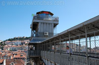 Covered walkway, Santa Justa Elevator, Lisbon