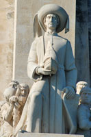 Henry the Navigator on the Monument to the Discoveries in Lisbon, Portugal