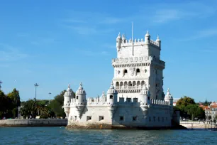 The Belém Tower seen from the Tagus River