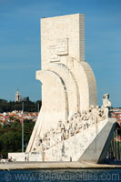 Monument to the Discoveries seen from the Tagus river