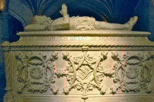 Tomb of Luís de Camões in the Hieronymites church in Lisbon