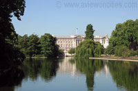 Buckingham Palace seen from St. James's Park