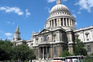 South Facade of the St. Paul's Cathedral in London