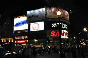 Piccadilly Circus at night, London