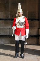 The Queen's Life Guard at the Horse Guards in London