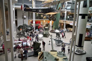 The Large exhibits gallery in the Imperial War Museum in London