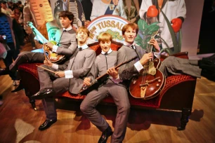 The Beatles in the Wax Museum of Madame Tussauds in London