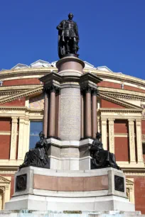 Memorial to the Great Exhibition in front of the Royal Albert Hall, London