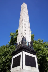 The obelisk of Cleopatra's Needle in London