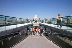 Millennium Bridge ramp, London