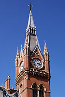 Clock Tower of the St Pancras Station in London
