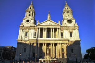 West Facade of St. Paul's Cathedral in London