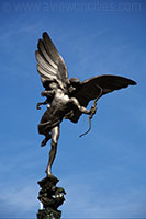 Eros Statue on the Shaftesbury Memorial Fountain, Piccadilly Circus