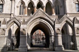 Portal of Royal Courts of Justice, London