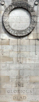 Detail of the Cenotaph in London