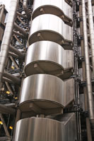 Detail of the Lloyd's Building in London