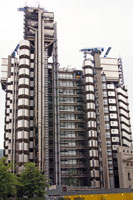 Side view of the Lloyd's Building in London