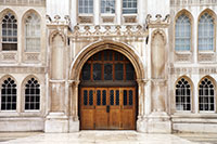 The porch of the Guildhall in the City of London