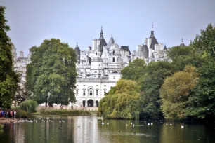 View towards Whitehall from St. James's Park, London