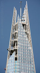 The tip of the Shard, London
