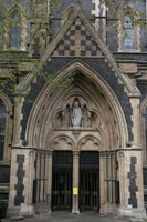 Side portal of the Southwark Cathedral, London