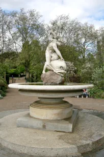 The boy and dolphin fountain, Hyde Park