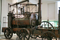 The World's oldest steam locomotive in the Science Museum, London