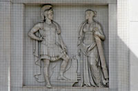 Relief on the Marble Arch in London