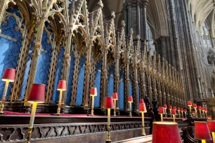 The choir in Westminster Abbey, London