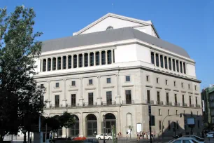East façade of the Teatro Real in Madrid
