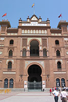 Main entrance to the Plaza de Toros de las Ventas in Madrid