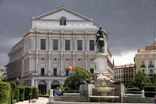 View of the Plaza de Oriente towards the Royal Theatre, Madrid
