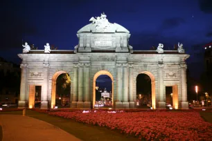 Alcala Gate at night, Madrid