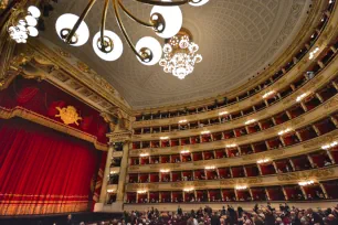 Inside the Teatro alla Scala in Milan