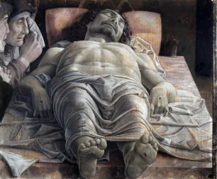 Lamentation over Dead Christ in Pinacoteca di Brera, Milan