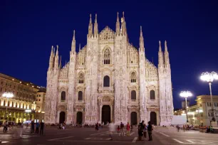 Milan Cathedral at night