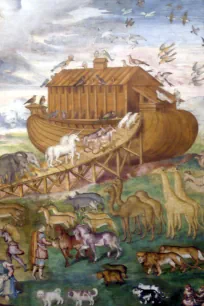 Fresco in the chapel of Noah's ark, San Maurizio, Milan