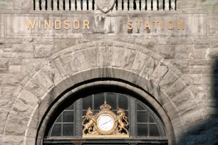 Station clock of Windsor Station, Montreal