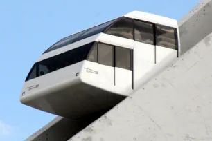 Funicular cabin, Olympic Tower, Montreal