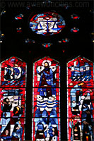 Stained glass window in the St. Joseph Oratory, Montreal