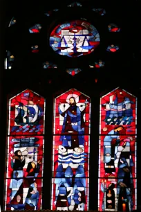 Stained glass window in the St. Joseph Oratory, Montreal