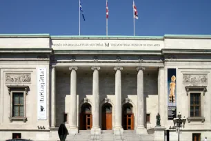 Facade of the Museum of Fine Arts in Montreal, Canada